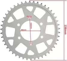 Other GALINIS ŽVAIGŽTIS 520-46z CFMOTO 700 CL-X CHOHO