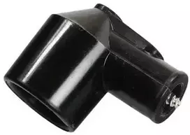 Other Plastikinė žvakės vamzdelis 90° kampu, trumpas, juodas, 03C