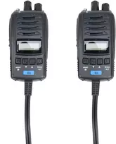 2 nešiojamų CB radijo stotelių komplektas TTi TCB-H100, 12V/24V maitinimo šaltinis, Roger Beep, triukšmo slopinimas (Squelch)