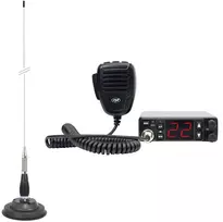 PNI Escort HP 5500 CB radijo stotelė ir CB PNI ML100 antena, ilgis 100 cm, su pridedamu magnetiniu pagrindu