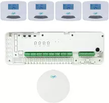PNI CT28 Pro 4 Wi-Fi automatizavimo rinkinys grindiniam šildymui, Tuya Smart mobilioji programėlė, komplekte 4 valdymo blokai ir interneto šliuzas