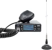 CB radijo stotelės komplektas PNI Escort HP 9700 USB ir CB antena PNI ML100 su magnetiniu pagrindu