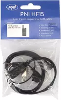 Ausinės su mikrofonu PNI HF15 su 1 kaiščio 3.5mm jungtimi GSM radijo stotims