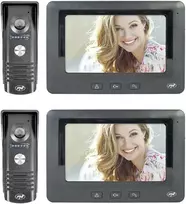 Pakuotė 2 vienetai PNI DF930 vaizdo telefonspynė 7 colių LCD ekranas, 800×480, elektromagnetinės Yala išvestis, juoda
