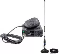 CB radijo stoties komplektas PNI Escort HP 8900 ASQ, 12-24V + CB antena PNI S75 su magnetiniu pagrindu
