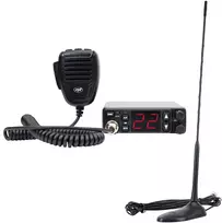 CB radijo stotelė PNI Escort HP 5500 ir antena CB PNI Extra 45, 45 cm, SWR 1.0, 26-30MHz, 150W, juoda