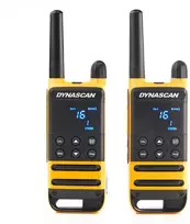 Nešiojama radijo stotelė PNI Dynascan P19 PMR, 446MHz, 0,5W, 16 kanalų, IP54, 2 vienetų rinkinys