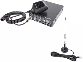 CB CRT S Mini dviejų įtampų 12/24V 4W radijo stotelė + CB antena PNI ML29