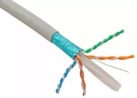 Kabelis metrais FTP CAT6 PNI F06 su 4 poromis, skirtas 1 Gigabit internetui ir stebėjimo sistemoms