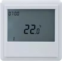 PNI CT25PE išmanusis termostatas su integruotu WiFi, valdymas internetu, elektriniam grindiniam šildymui, Tuya Smart mobilioji programėlė, integravimas į scenarijus ir išmanioji automatizacija su kitais produktais, suderinamais su Tuya, Alexa ir Google Assistant