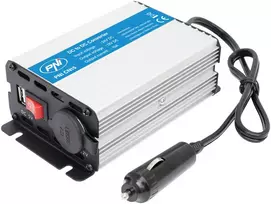 PNI CN15 įtampos keitiklis 180W, 24V-12V, 15A, USB 2.0, apsauga nuo išėjimo trumpojo jungimo
