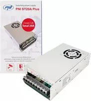 Perjungiamas įtampos šaltinis PNI ST20A Plus 12V 20A stabilizuotas stebėjimo sistemoms