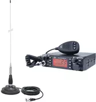 CB PNI ESCORT HP 9001 PRO ASQ radijo stoties rinkinys su reguliuojamu ASQ, AM-FM, 12V, 4W + CB PNI ML100 antena, 26-30MHz, 250W, 100cm, komplekte 125mm magnetas
