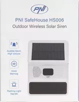 PNI SafeHouse HS006 belaidė lauko sirena su saulės įkrovimu