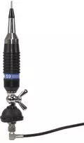 CB antena PNI S9 su drugelio tipo laikikliu, ilgis 120 cm, su 4 m RG58 kabeliu