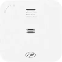 Anglies monoksido (CO) jutiklis PNI SafeHouse HS281 su „Wi-Fi“, valdymas per „Tuya Smart“ programėlę, maitinimas AA baterijomis, 85dB, garsinis ir vaizdinis signalas, tylusis aliarmas