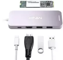 Minix NEO-S2GR USB-C mini jungties adapteris su 240GB kietuoju disku (SSD), HDMI, USB Type-C, 2 x USB3.0
