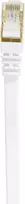 Plokščias tinklo kabelis S/STP CAT7 PNI U7100W, 2 x RJ45, 4 laidų poros, 32AWG, varinis, 10Gbps, 600 MHz, 10m, baltas