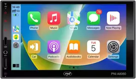 PNI A8060 Automobilinis daugialypės terpės grotuvas su Android 13, 4GB DDR3/64GB ROM, 7 colių ekranu, CarPlay, Android Auto, Bluetooth, Wi-Fi, FM radiju