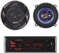 Automobilinis MP3 grotuvas PNI Clementine 8440 4x45W + koaksialiniai automobiliniai garsiakalbiai PNI HiFi650, 120W, 16.5 cm