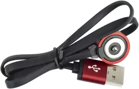 USB laidas PNI Adventure F75 žibintuvėlių įkrovimui, su magnetiniu kontaktu, ilgis 50 cm