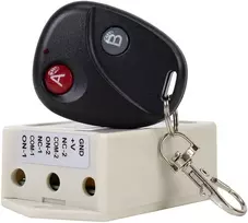 Relė su PNI CA500LR nuotolinio valdymo pulteliu, skirta valdyti 1 arba 2 garažo duris, vartus, užtvaras, 2 relės, 12V maitinimo šaltinis