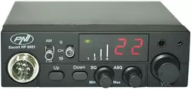 Rinkinys CB PNI ESCORT HP 8001L ASQ + laisvų rankų įranga HS81L + magnetinė antena CB PNI Extra 45