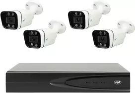 Vaizdo stebėjimo rinkinys NVR POE PNI House IP810, 4 PNI IP8POE kameros, 8MP ir pridedami kabeliai
