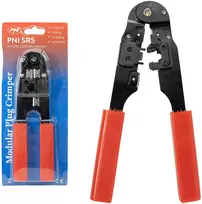PNI SR5 replės kabelių kirpimui, izoliacijos nuėmimui ir RJ45 CAT5, CAT6 jungčių užspaudimui