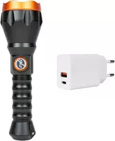 PNI Adventure F550 Crystal LED žibintuvėlis, 10W, aliuminis, 500lm, iki 700m, 4000mAh, IPX6, su pridedamu PNI CHG300 maitinimo šaltiniu