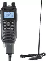 Nešiojama CB radijo stotelė PNI Escort HP 82, kelių standartų, 4W, 12V, AM-FM su PNI Extra 45 CB antena su magnetu