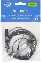 Ausinės su mikrofonu ir akustiniu vamzdeliu PNI HS82L su 2 kontaktų PNI-K kištuku