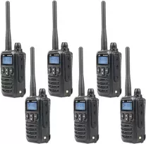 6 nešiojamų radijo stotelių rinkinys PNI DMR R45, skaitmeninis ir analoginis, 446MHz, 16 skaitmeninių kanalų ir 99 analoginiai kanalai, balso įrašymo funkcija, 2000mAh Li-Ion baterija