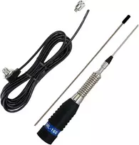 CB PNI ML160 antenos komplektas, 145 cm ir PNI T601 jungiamasis kabelis, kurio ilgis 4 metrai, skirtas montuoti ant stacionarios atramos