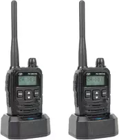 2 nešiojamų radijo stotelių rinkinys PNI DMR R45, skaitmeninis ir analoginis, 446MHz, 16 skaitmeninių kanalų ir 99 analoginiai kanalai, balso įrašymo funkcija, 2000mAh Li-Ion baterija