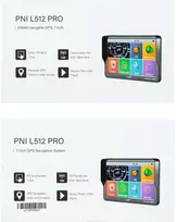 PNI L512 PRO GPS navigacijos sistema su skydeliu nuo saulės, 7 colių, 800 MHz, 512MB DDR, 16GB vidinė atmintis, FM siųstuvas