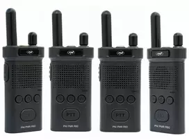 4 nešiojamų radijo stotelių rinkinys PNI PMR R60 446MHz, 0.5W, 16 programuojamų kanalų, 16 PMR ir 50 CTCSS bei 104 DCS tonų, paieška (Scan), klaviatūros užraktas, SOS, monitorius, 1200mAh baterija