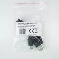 USB laidas – USB-C įkrovimui PNI Adventure F550 žibintuvėliams, PNI Adventure F650