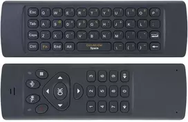PNI AirFun One IR oro pelė su klaviatūra ir mini QWERTY klaviatūra kompiuteriui, mini PC ir medijos leistuvui