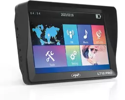 PNI L710 PRO GPS navigacijos sistema su skydeliu nuo saulės, 7 colių, 800 MHz, 256MB DDR, 16GB vidinė atmintis, FM siųstuvas, su dviem automobiliniais įkrovikliais komplekte