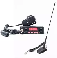 CB radijo stoties komplektas TTi TCB-550 EVO, VOX, NB filtras, 12-24V su PNI Extra 48 antena su magnetu, 26-30MHz, 150W