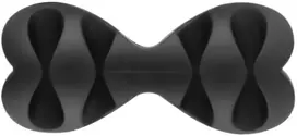 Daugiafunkcis organizatorius PNI Tidy Clip 02 laidams, lankstus silikoninis, lipnus, skirtas 8 laidams (4×2) iki 6 mm skersmens, juodas, 2 vienetų rinkinys
