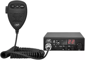 CB PNI Escort radijo stoties rinkinys HP 8000L ASQ + CB PNI S75 antena su kabeliu ir tvirtinimo laikikliu