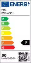 Plonas LED prožektorius PNI GreenHouse WS51 50W, 6400K, 3898 lm, 184.5*29*160mm