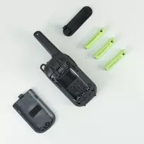 Nešiojama PMR radijo stotelė PNI Decross DC44, 446MHz, 0.5W, 16 kanalų, 800mAh NiMH, 2 vienetų komplektas