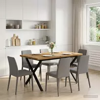 Kvadratinis valgomojo stalas 120 x 90 x 75 cm