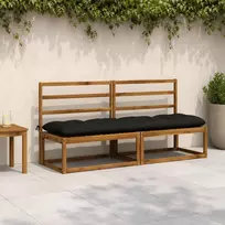 Suoliuko pagalvė VIANEN 100% poliesteris Juoda 190 x 50 x 12 cm