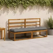 Suoliuko pagalvė VIANEN 100% poliesteris Pilka 190 x 50 x 12 cm