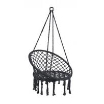 Sėdimas hamakas-sūpynės Boho, 82 cm, juodas