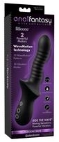 Anal Fantasy Elite afe Pleasure Wave Black Vibruojantis analinis dildo